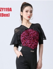 (Doubl) Áo Latin Nữ (ZY119A) - Đen + Size