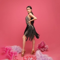Váy Nữ Latin Tua Rua Hoạ Tiết Da Trăn (SbaFee) L9736 + Size