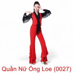 (Aidixing) Quần Nữ Ống Loe (0027) - Đỏ + Size