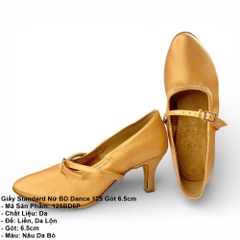 Giầy Standard Nữ BD Dance 125 Gót 6.5cm (125BD6P) - Nâu Da Bò