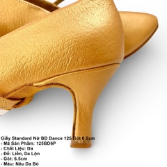 Giầy Standard Nữ BD Dance 125 Gót 6.5cm (125BD6P) - Nâu Da Bò