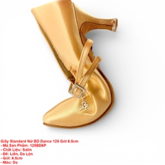 Giầy Standard Nữ BD Dance 125 Gót 6.5cm (125BD6P) - Satin Da