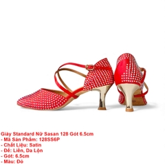 Giày Standard Nữ Sasan 128 Gót 6.5cm (128SS6P) - Đỏ