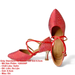 Giày Standard Nữ Sasan 128 Gót 6.5cm (128SS6P) - Đỏ
