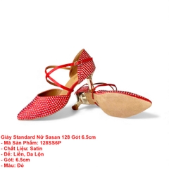 Giày Standard Nữ Sasan 128 Gót 6.5cm (128SS6P) - Đỏ