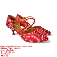 Giày Standard Nữ Sasan 128 Gót 6.5cm (128SS6P) - Đỏ