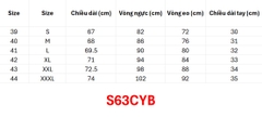 (Doubl) Áo Nam Dài Tay (S63CYB) - Đen + Size