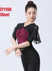 (Doubl) Áo Latin Nữ (ZY119A) - Đen + Size