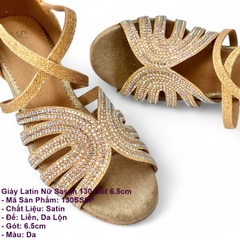 Giày Latin Nữ Sasan 130 Gót 6.5cm (130SS6P) - Da
