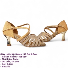 Giày Latin Nữ Sasan 130 Gót 6.5cm (130SS6P) - Da