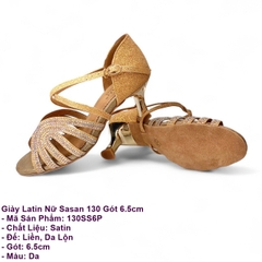 Giày Latin Nữ Sasan 130 Gót 6.5cm (130SS6P) - Da