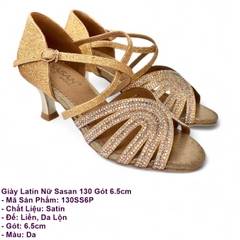 Giày Latin Nữ Sasan 130 Gót 6.5cm (130SS6P) - Da