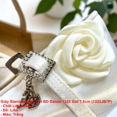 Giày Standard Nữ Just BDDance 1322 Gót 7.5cm (1322JB7P) - Trắng + Size