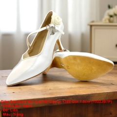 Giày Standard Nữ Just BDDance 1322 Gót 7.5cm (1322JB7P) - Trắng + Size