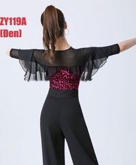 (Doubl) Áo Latin Nữ (ZY119A) - Đen + Size