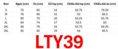 (Doubl) Áo Latin Nữ (LTY39) - Tím + Size