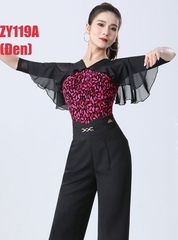(Doubl) Áo Latin Nữ (ZY119A) - Đen + Size