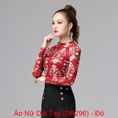 (Doubl) Áo Nữ Dài Tay (DB296) - Đỏ + Size