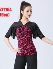 (Doubl) Áo Latin Nữ (ZY119A) - Đen + Size