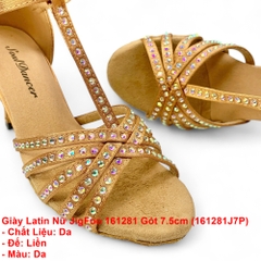 Giày Latin Nữ JigFoo 161281 Gót 7.5cm (161281J7P) - Da