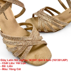 Giày Latin Nữ JigFoo 161301 Gót 6.5cm (161301J6P) - Vàng