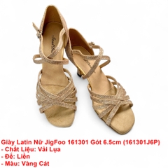Giày Latin Nữ JigFoo 161301 Gót 6.5cm (161301J6P) - Vàng