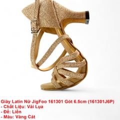 Giày Latin Nữ JigFoo 161301 Gót 6.5cm (161301J6P) - Vàng