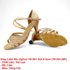 Giày Latin Nữ JigFoo 161301 Gót 6.5cm (161301J6P) - Vàng