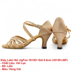 Giày Latin Nữ JigFoo 161301 Gót 6.5cm (161301J6P) - Vàng