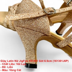 Giày Latin Nữ JigFoo 161301 Gót 6.5cm (161301J6P) - Vàng