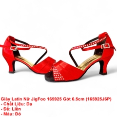 Giày Latin Nữ JigFoo 165925 Gót 6.5cm (165925J6P) - Đỏ