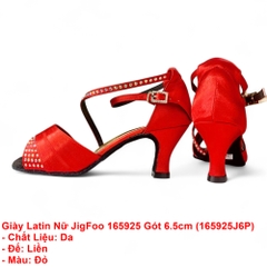 Giày Latin Nữ JigFoo 165925 Gót 6.5cm (165925J6P) - Đỏ