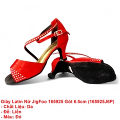 Giày Latin Nữ JigFoo 165925 Gót 6.5cm (165925J6P) - Đỏ