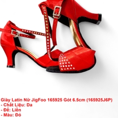 Giày Latin Nữ JigFoo 165925 Gót 6.5cm (165925J6P) - Đỏ
