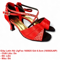 Giày Latin Nữ JigFoo 165925 Gót 6.5cm (165925J6P) - Đỏ