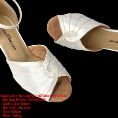 Giày Latin Nữ JigFoo 167303 Gót 6.5cm (167303J6P) - Trắng