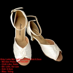 Giày Latin Nữ JigFoo 167303 Gót 6.5cm (167303J6P) - Trắng