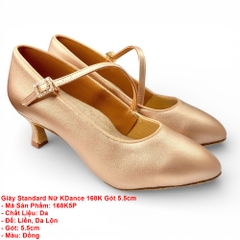 Giày Standard Nữ KDance 168K Gót 5.5cm (168K5P) - Đồng