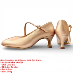 Giày Standard Nữ KDance 168K Gót 5.5cm (168K5P) - Đồng
