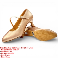 Giày Standard Nữ KDance 168K Gót 5.5cm (168K5P) - Đồng