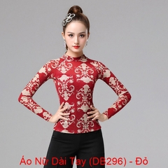 (Doubl) Áo Nữ Dài Tay (DB296) - Đỏ + Size