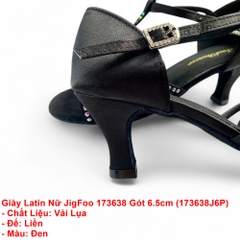 Giày Latin Nữ JigFoo 173638 Gót 6.5cm (173638J6P) - Đen