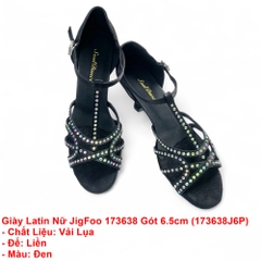 Giày Latin Nữ JigFoo 173638 Gót 6.5cm (173638J6P) - Đen