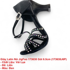 Giày Latin Nữ JigFoo 173638 Gót 6.5cm (173638J6P) - Đen