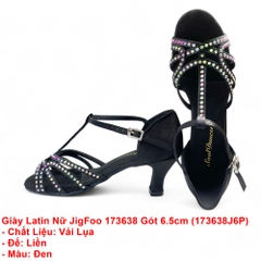 Giày Latin Nữ JigFoo 173638 Gót 6.5cm (173638J6P) - Đen