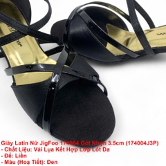 Giày Latin Nữ JigFoo 174004 Gót Nhọn (174004J3P) - Đen