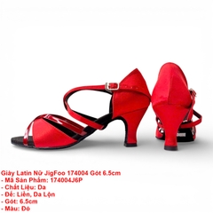 Giày Latin Nữ JigFoo 174004 Gót 6.5cm (174004J6P)  - Đỏ