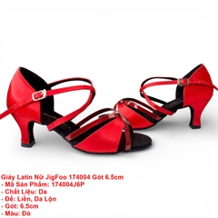 Giày Latin Nữ JigFoo 174004 Gót 6.5cm (174004J6P)  - Đỏ