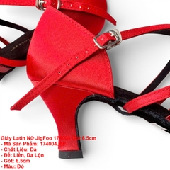 Giày Latin Nữ JigFoo 174004 Gót 6.5cm (174004J6P)  - Đỏ