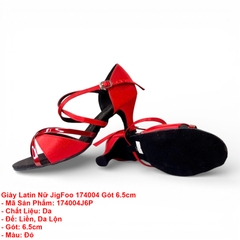 Giày Latin Nữ JigFoo 174004 Gót 6.5cm (174004J6P)  - Đỏ